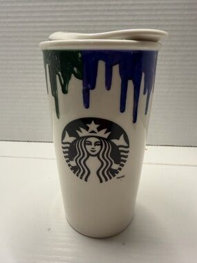 2014 Starbucks Band of Outsiders Rainbow Drip 12 fl. oz. Ceramic Tumbler